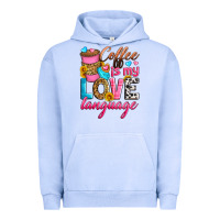 Pigment Grape Ice coffee is my love language Urban Hoodie - Zillion Design Studio