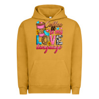 Pigment Peanut Butter coffee is my love language Urban Hoodie - Zillion Design Studio