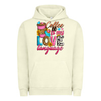 Pigment Pistachio coffee is my love language Urban Hoodie - Zillion Design Studio