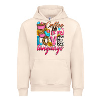 Sandshell coffee is my love language Urban Hoodie - Zillion Design Studio