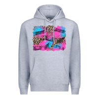 Heather Grey race background Premium Hoodie - Zillion Design Studio