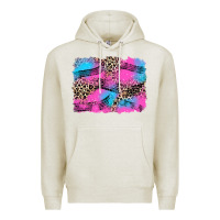 Oatmeal Heather race background Premium Hoodie - Zillion Design Studio