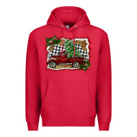 Cardinal christmas truck with tree Premium Hoodie - RanaPortraitStore