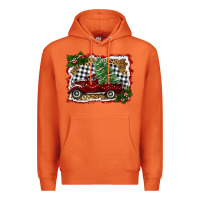 Carrot christmas truck with tree Premium Hoodie - RanaPortraitStore