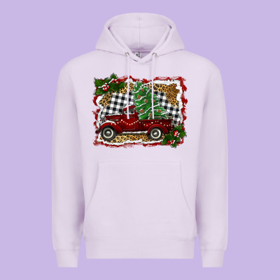 Christmas Truck With Tree Premium Hoodie Designed By Ranaportraitstore