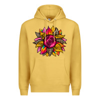 Antique Gold race  sunflower Premium Hoodie - Zillion Design Studio