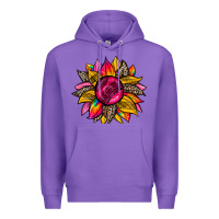 Purple race  sunflower Premium Hoodie - Zillion Design Studio