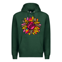 Sports Green race  sunflower Premium Hoodie - Zillion Design Studio