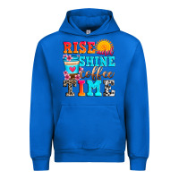 Cobalt rise and shine coffee time Urban Hoodie - Zillion Design Studio
