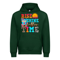 Forest Green rise and shine coffee time Urban Hoodie - Zillion Design Studio