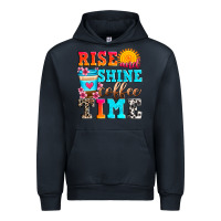 Navy rise and shine coffee time Urban Hoodie - Zillion Design Studio