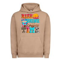 Pigment Burro rise and shine coffee time Urban Hoodie - Zillion Design Studio
