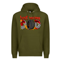 Army Green best racing dad Premium Hoodie - Zillion Design Studio