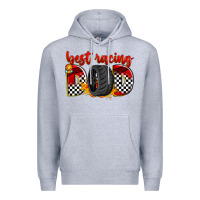 Heather Grey best racing dad Premium Hoodie - Zillion Design Studio