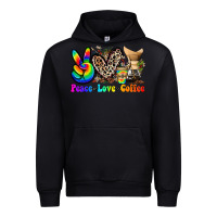 Black peace love  coffee Urban Hoodie - Zillion Design Studio