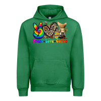 Emerald peace love  coffee Urban Hoodie - Zillion Design Studio