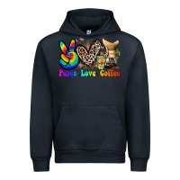 Navy peace love  coffee Urban Hoodie - Zillion Design Studio