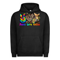 Pigment Black peace love  coffee Urban Hoodie - Zillion Design Studio