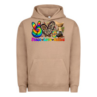 Pigment Burro peace love  coffee Urban Hoodie - Zillion Design Studio