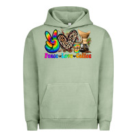 Pigment Oil Green peace love  coffee Urban Hoodie - Zillion Design Studio