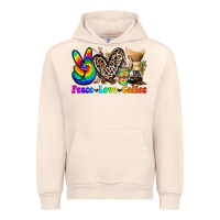 Sandshell peace love  coffee Urban Hoodie - Zillion Design Studio