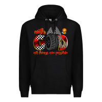 Black with god all things are possible Premium Hoodie - Zillion Design Studio
