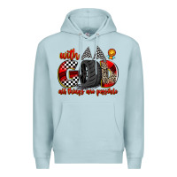 Blue Mist with god all things are possible Premium Hoodie - Zillion Design Studio