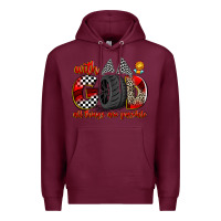 Burgundy with god all things are possible Premium Hoodie - Zillion Design Studio