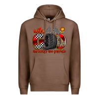 Chestnut with god all things are possible Premium Hoodie - Zillion Design Studio