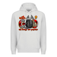 Dove Grey with god all things are possible Premium Hoodie - Zillion Design Studio
