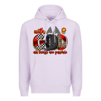 Lilac with god all things are possible Premium Hoodie - Zillion Design Studio