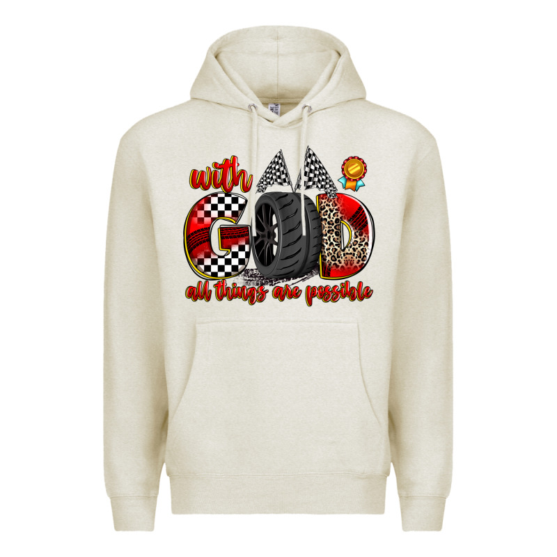 With God All Things Are Possible Premium Hoodie by Zillion Design Studio | Teevron