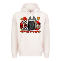 Pale Pink with god all things are possible Premium Hoodie - Zillion Design Studio