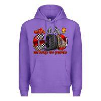 Purple with god all things are possible Premium Hoodie - Zillion Design Studio
