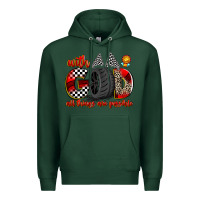 Sports Green with god all things are possible Premium Hoodie - Zillion Design Studio