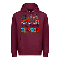 Burgundy racing is my favorite season Premium Hoodie - Zillion Design Studio