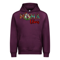 Mauve Wine mama claus Urban Hoodie - RanaPortraitStore