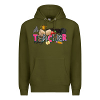 Army Green race teacher Premium Hoodie - Zillion Design Studio