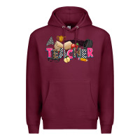 Burgundy race teacher Premium Hoodie - Zillion Design Studio