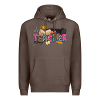 Coffee race teacher Premium Hoodie - Zillion Design Studio