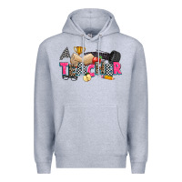Heather Grey race teacher Premium Hoodie - Zillion Design Studio
