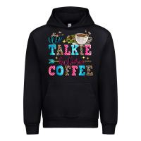 Black no talkie before coffee Urban Hoodie - Zillion Design Studio