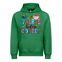 Emerald no talkie before coffee Urban Hoodie - Zillion Design Studio