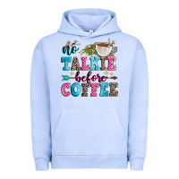 Pigment Grape Ice no talkie before coffee Urban Hoodie - Zillion Design Studio