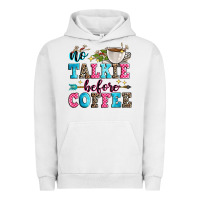 Pigment Lunar Rock no talkie before coffee Urban Hoodie - Zillion Design Studio