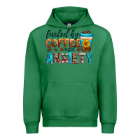 Emerald fueled by coffee and anxiety Urban Hoodie - Zillion Design Studio