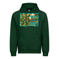 Forest Green wild and free cactus Urban Hoodie - RanaPortraitStore