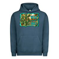 Pigment Midnight Navy wild and free cactus Urban Hoodie - RanaPortraitStore