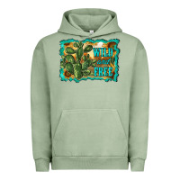 Pigment Oil Green wild and free cactus Urban Hoodie - RanaPortraitStore