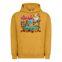 Pigment Peanut Butter drink happy thoughts Urban Hoodie - Zillion Design Studio